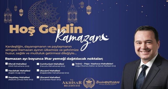 Başkan Dutlulu'dan Ramazan Ayı Mesajı