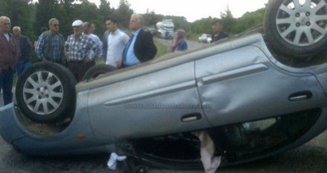 Akhisar-Gördes yolundaki kazada ağır yaralı 1 kişi hayatını kaybetti
