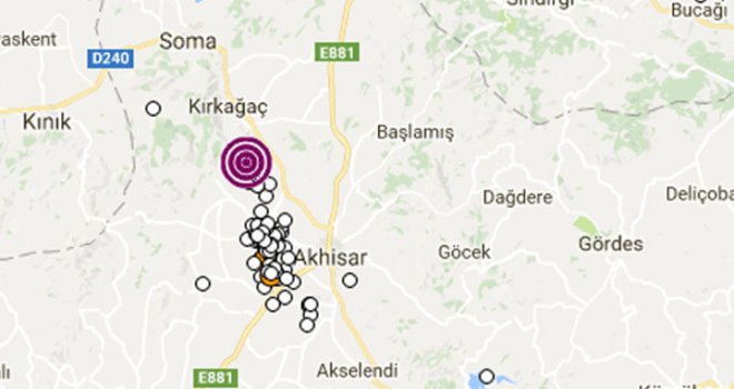 Akhisar’da 3.7 şiddetinde deprem meydana geldi