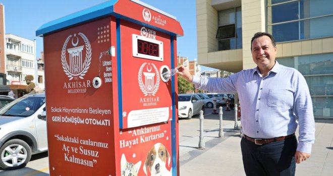 Akhisar’da Sokak Hayvanları 'Mamamatik' İle Beslenecek
