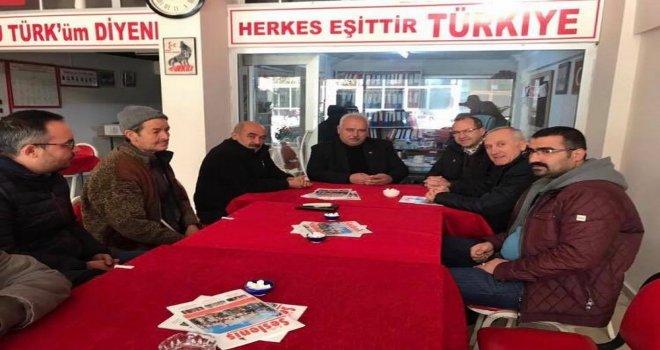 Ali Velestin MHP İlçe Teşkilatını Ziyaret Etti