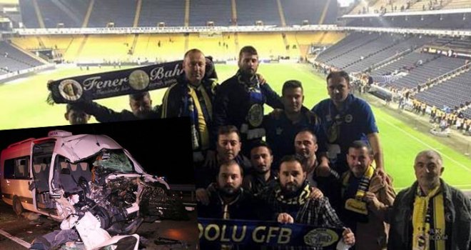 Fenerbahçe, Akhisarspor maçı izleyen taraftarlar kaza yaptı
