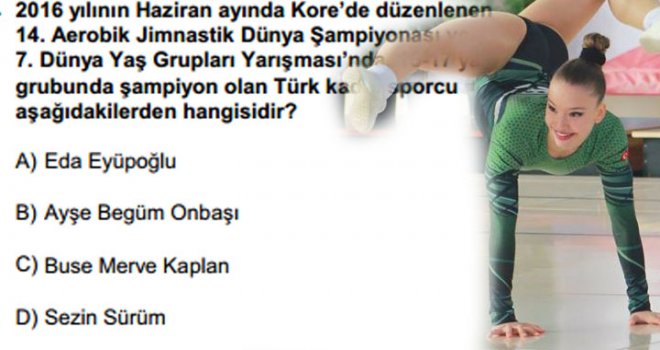 KPSS sınavında Akhisarlı sporcu soruldu!