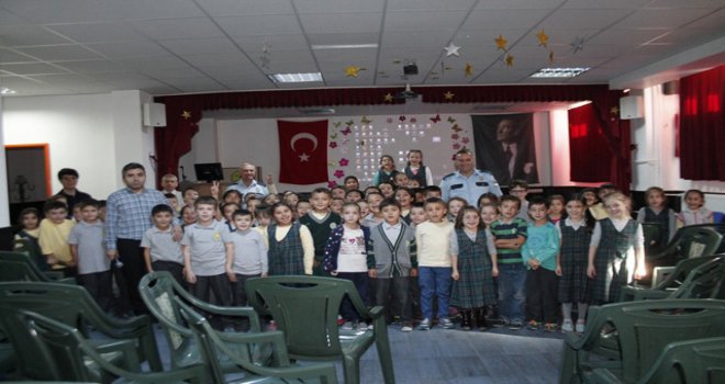 Pehlivanoğlu İlkokulu öğrencilerine trafik semineri 