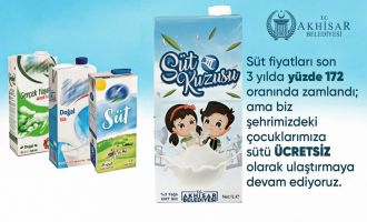 Akhisar Belediyesi, Yüzde 172 Zamlanan Sütü Ücretsiz Dağıtmaya Devam Ediyor