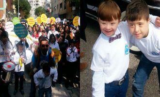 Akhisar Down Sendromu Derneği farkındalık yürüyüşüne katıldı