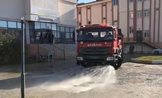 Akhisar'da Dezenfeksiyon Çalışmaları Sürüyor