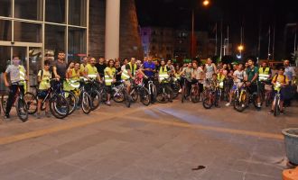Akhisarlı Bisikletçiler sağlık için pedallıyor