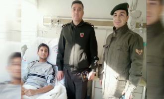 Jandarma Komutanından El Bab Gazisine ziyaret