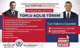 Özgür Özel, Akhisar Belediyesi'nin Toplu Açılış Törenine Katılacak