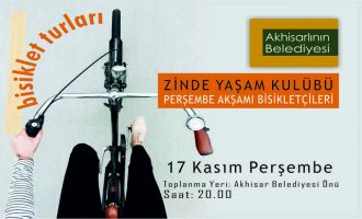 Perşembe akşamı bisikletçileri Akhisarlıları tura davet ediyor