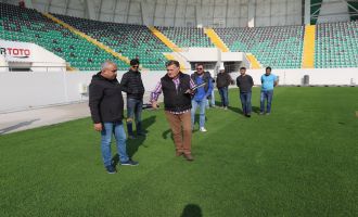 Spor Toto Akhisar Belediye Stadyumu hibrit çimi TFF’den tam not aldı