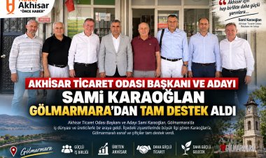 Sami Karaoğlan’a Gölmarmara’dan tam destek
